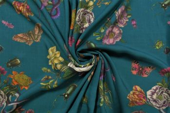 Lady McElroy Cobra Corsage - Teal Cotton Marlie-Care Lawn Faulty Remnant - 3M