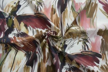 Lady McElroy Mallard Mystic - Auburn - Cotton Marlie-Care Lawn - Remnant - 1.4m