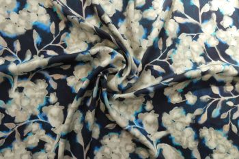 Lady McElroy Shadow Floral - Navy - Storrie Sateen