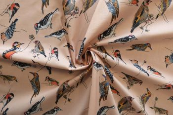 Lady McElroy Woodpecker Walk - Blush - Marlie-Care Lawn