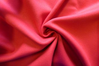 Ex Designer Wool Mix Coating - Red - Remnant 2.6M