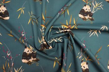 Lady McElroy Panda Retreat - Cotton Marlie-Care Lawn - Remnant - 3m