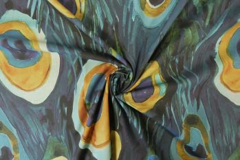 Exclusive Lady McElroy Peacock Glory - Cotton Marlie-Care Lawn - Remnant - 3m