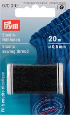 Prym 0.5mm Elastic Sewing Thread - Black 20m