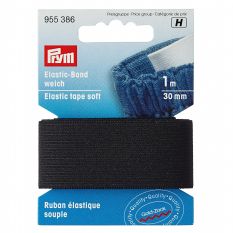 Prym Soft Loom Elastic Black 30mm - 1m