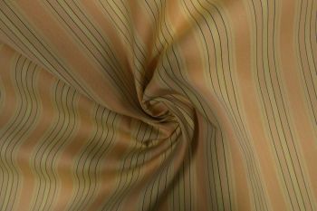 Ex Paul Smith Deadstock Designer Textured Stripe Shirting - Peach