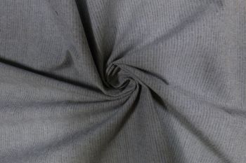 Ex Paul Smith Deadstock Designer 100% Cotton Seersucker Type Shirting Stripe - Slate Grey