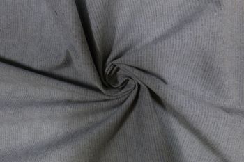 Ex Paul Smith Deadstock Designer 100% Cotton Seersucker Type Shirting Stripe - Slate Grey - Remnant - 2m