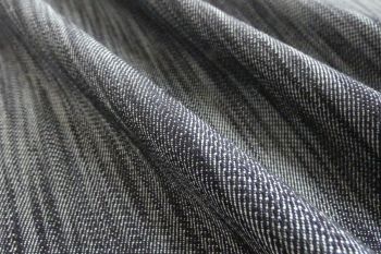 Deadstock Paul Smith Cotton Rigid Textured Linen-Look Denim - Classic Indigo Blue