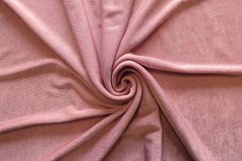 Ex Designer Super Stretch Slinky Plain Jersey - Quartz Pink Remnant 2.5m