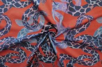 Exclusive Lady McElroy Python Party - Original -  Marlie-Care Lawn - Remnant - 3m