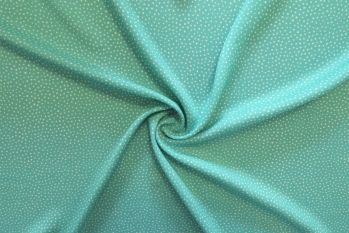 Lady McElroy Raining Dots - Mint Viscose Challis Lawn - Remnant - 2m