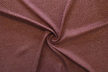 Lady McElroy Raining Dots - Mocha Viscose Challis Lawn - Remnant - 2m