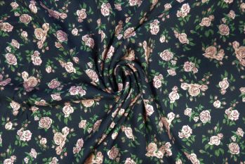 Lady McElroy Refined Roses - Viscose Textured Lawn - Remnant - 2m