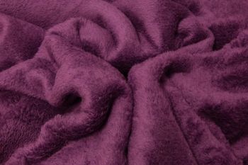 Aubergine Fleece Remnant - 0.5M