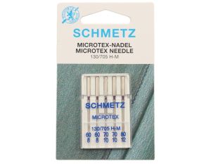 Schmetz Sewing Machine Needles Microtex - Size 60-80