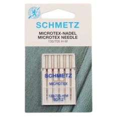 Schmetz Sewing Machine Needles - Microtex - Size 80
