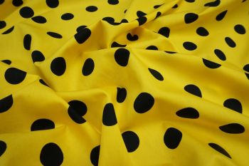 Spotty Cottons - Bumblebee Yellow/Black