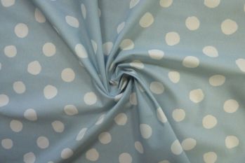 Lady McElroy Pretty Polka - Sky - Remnant - 3m