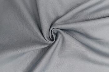 Deadstock Ex Designer Japanese 100% Pure Silk Slub Suiting Plain - Silver
