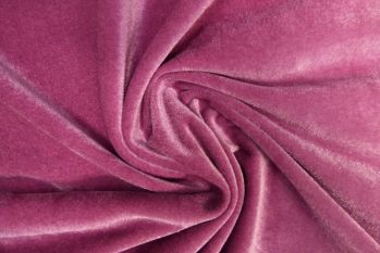Magenta Velour Plain Remnant - 3.5M