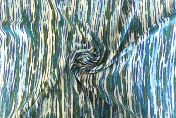 Lady McElroy Stripe Sequel - Sea Green - Rayon Lawn