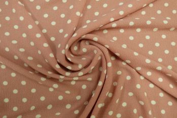 Lady McElroy Tea Party Polka - Candy Pink Faulty Remnant 0.8M