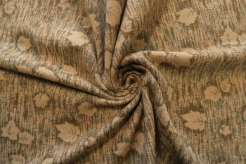 Lady McElroy Thatched Leaves - 100% Pure Wool - Remnant - 2m