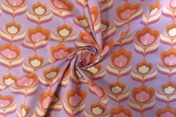 Lady McElroy Tulip Symmetry - Lilac - Marlie-Care Lawn - Remnant - 2.2m