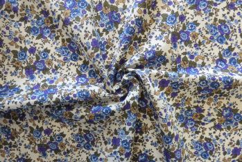 Lady McElroy Verbena Blooms - Cotton Heidi Lawn - Remnant - 2m