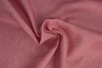 Deadstock Ex-Paul Smith Linen/Viscose Plain Chambray - Candy Pink