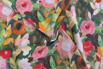 Lady McElroy - Blossom and Brushstroke - Apple - Cotton Pure Lawn