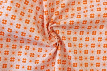 Lady McElroy - Retro Flower Check - Cotton Pure Lawn