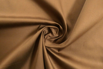 Deadstock Ex Paul Smith Cotton Sateen Lightweight Shirting - Milk Chocolate