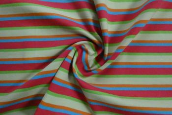 Deadstock Ex Boden Cotton Multi Stripe Jersey