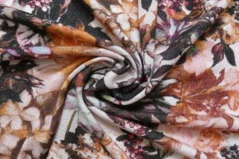 Deadstock Ex Vivienne Westwood Viscose Jersey Rustic Floral Print