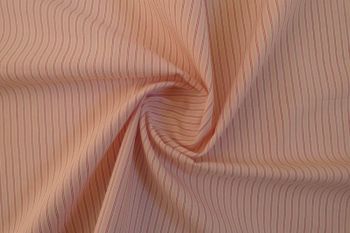 Deadstock Ex Paul Smith Cotton Stripe Shirting - Red/Peach/Blush